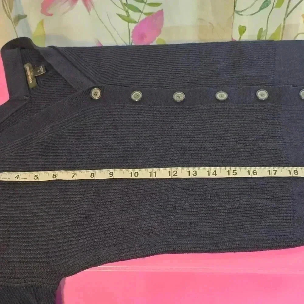 Banana Republic Women's Luxe Yarn Boyfriend Cardigan Dark Navy Blue Size Small - Picture 9 of 9